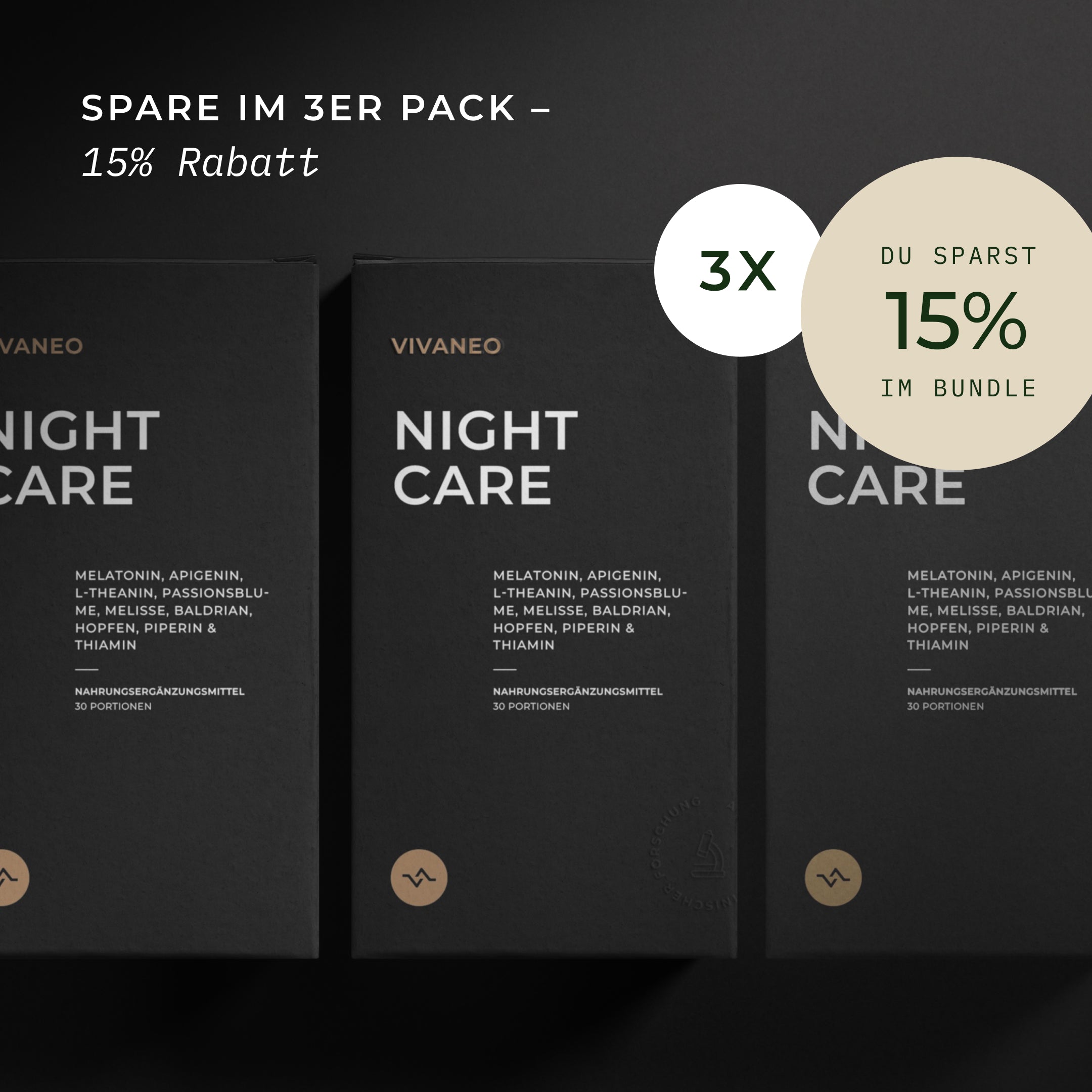 NightCare 3er Pack Bundle mit 15 Prozent Rabatt sparen